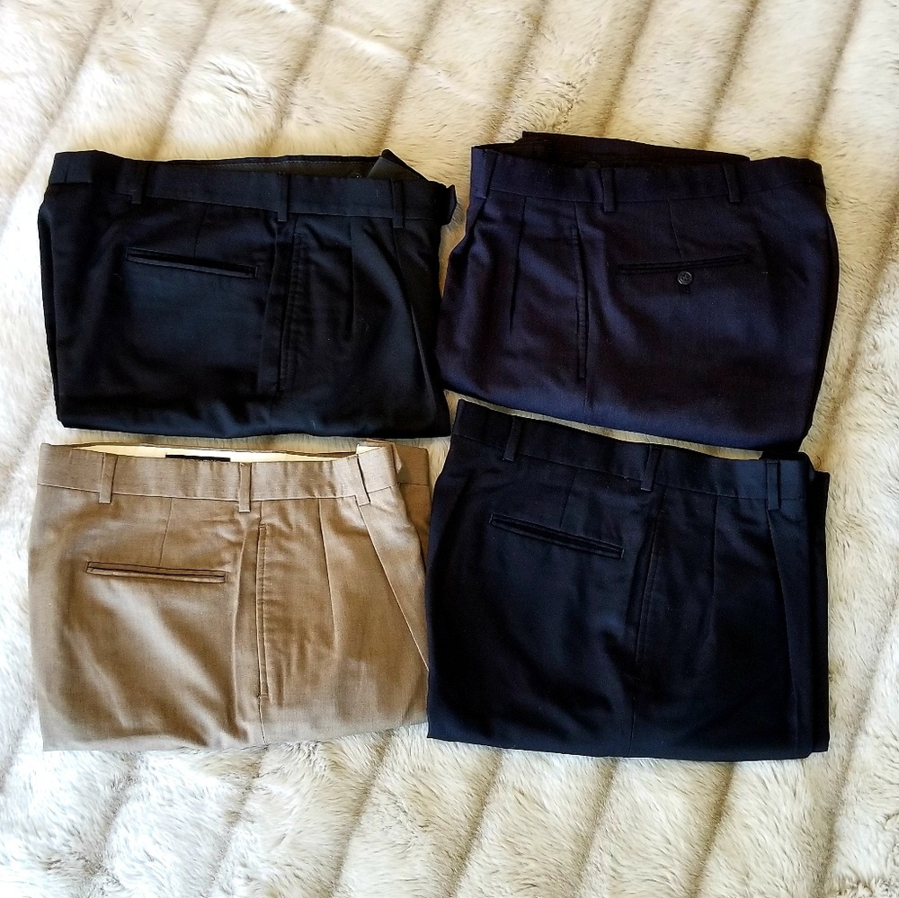 Lot of 4 Jos. A Bank Mens dress pants